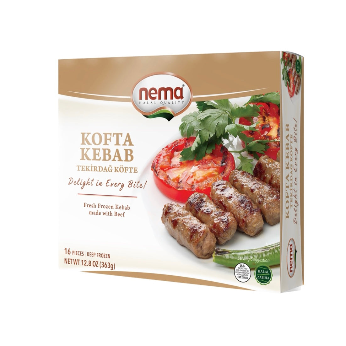 Nema Tekirdag Kofte Kebab 0.8 lb (16 pcs)