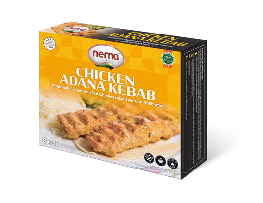 Nema Chicken Adana Kebab 1.2 lb (8 pcs)